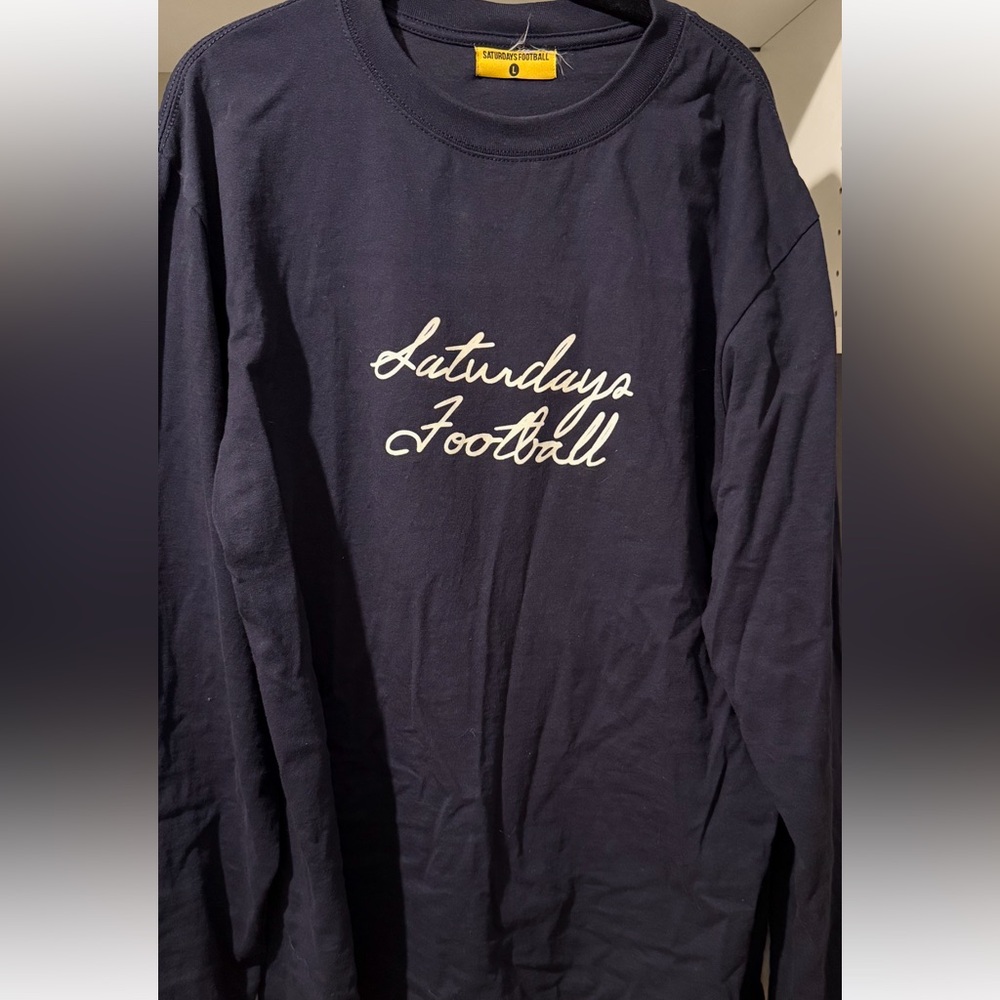 Football Navy Long Sleeve Tee